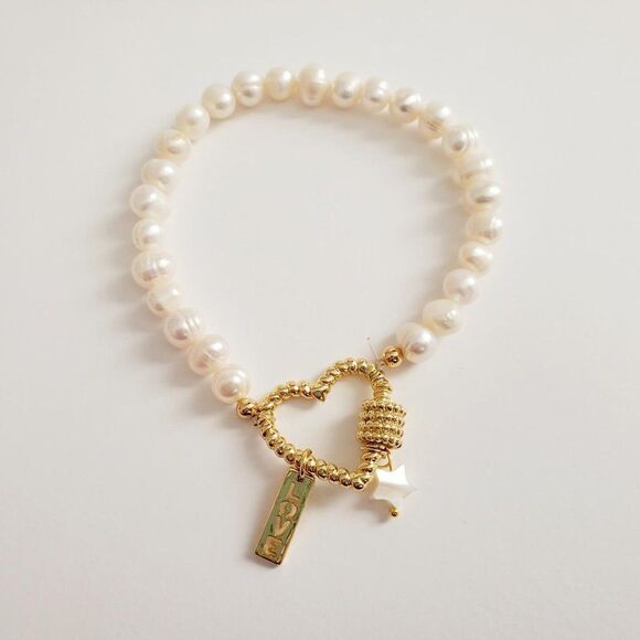 Ivory Pearl Stretch Bracelet - Picture 7 of 13